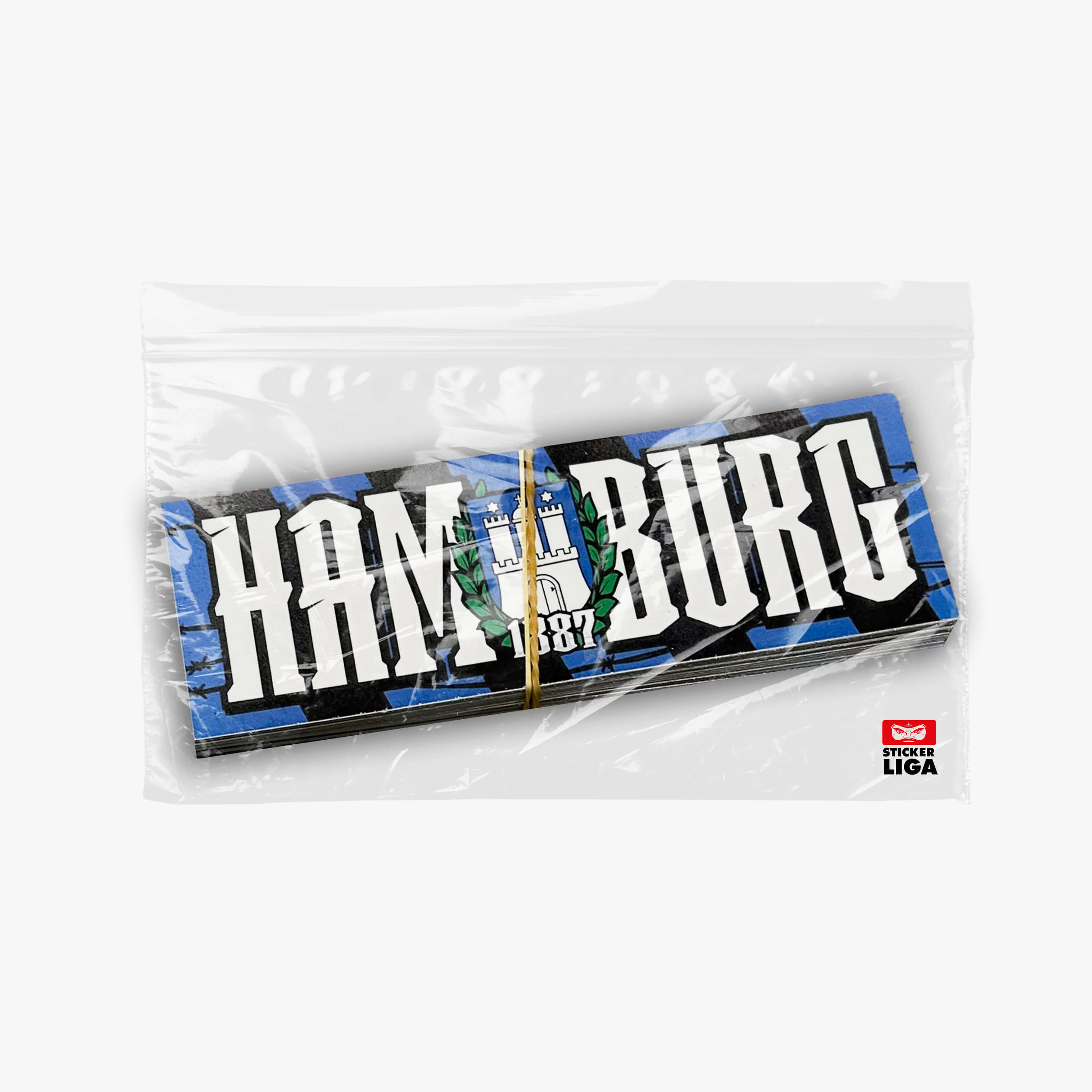 Hamburg Aufkleber / Sticker 25x Westkurve, 1887/ Fußball Fanartikel / PVC / Wetterfest