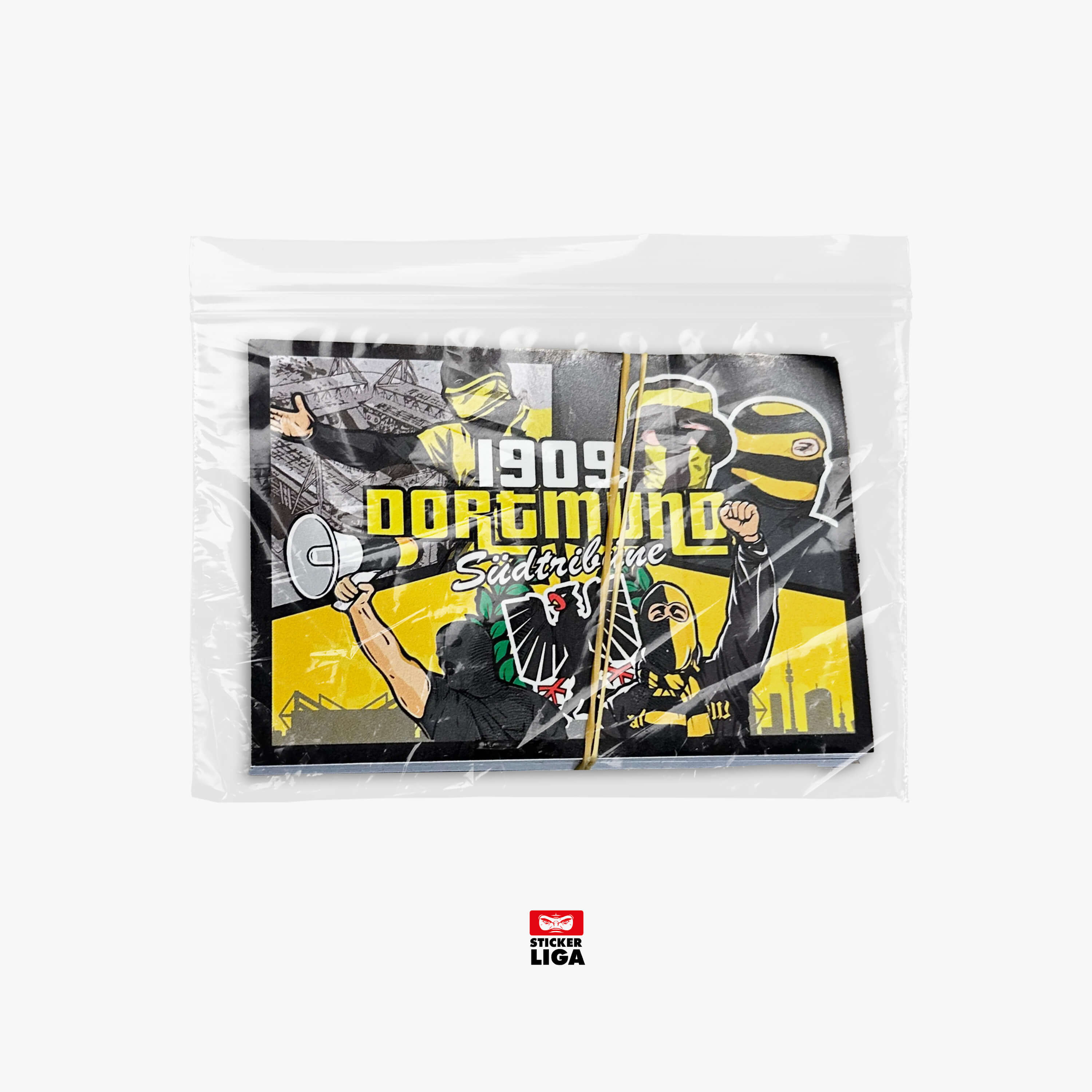 Dortmund (GTA Style) Aufkleber / Sticker 25x Südtribüne, 1909, Balken/ Fußball Fanartikel/ PVC/ Wetterfest