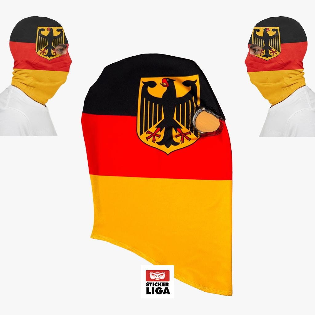 Deutschland Sturmhaube mit Adler / Ski-Maske / Balaclava / Ultras / Hooligan