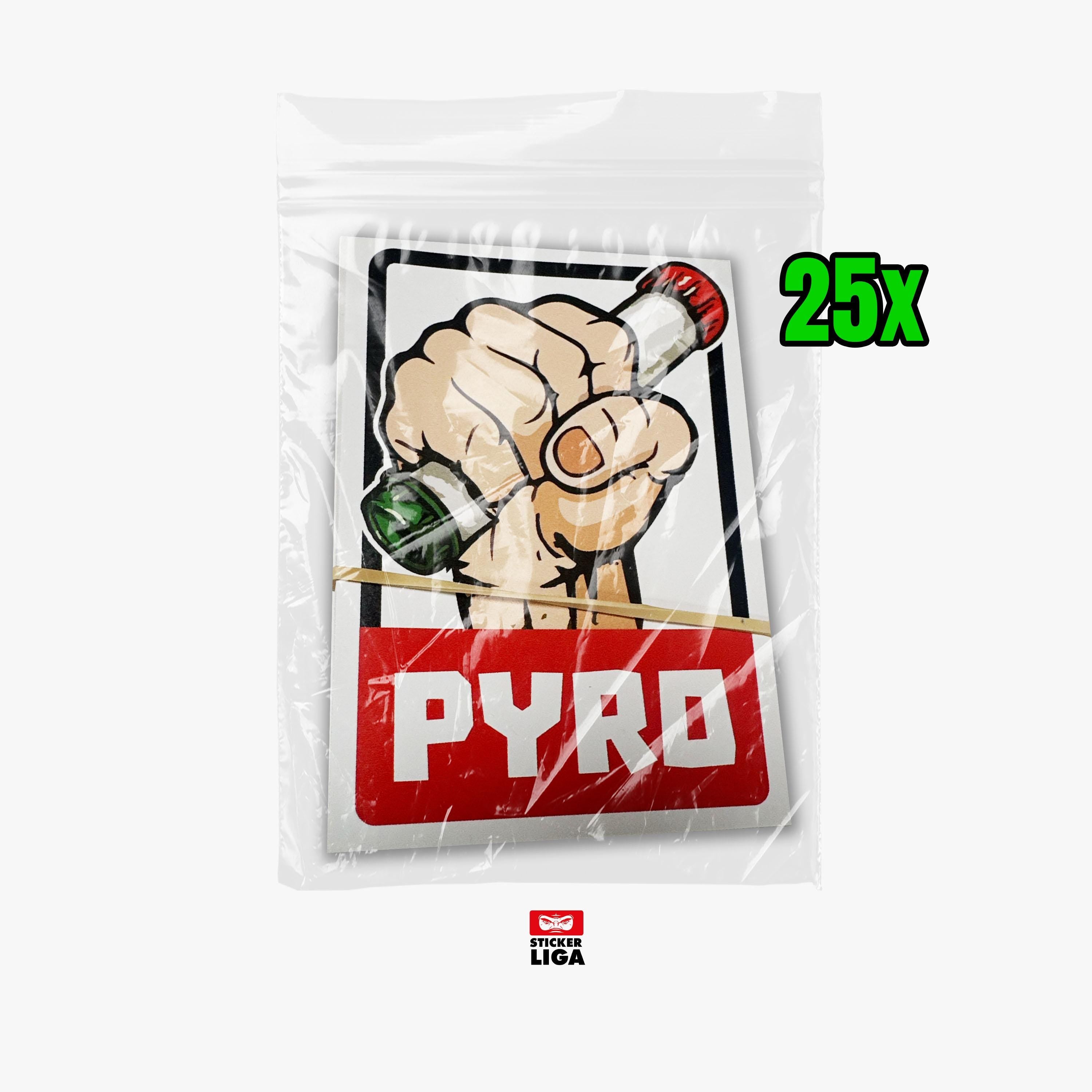 Pyro Aufkleber | Fußball Fanartikel| Pvc | Wetterfest | Ultras | Sticker | Pyro | Fans