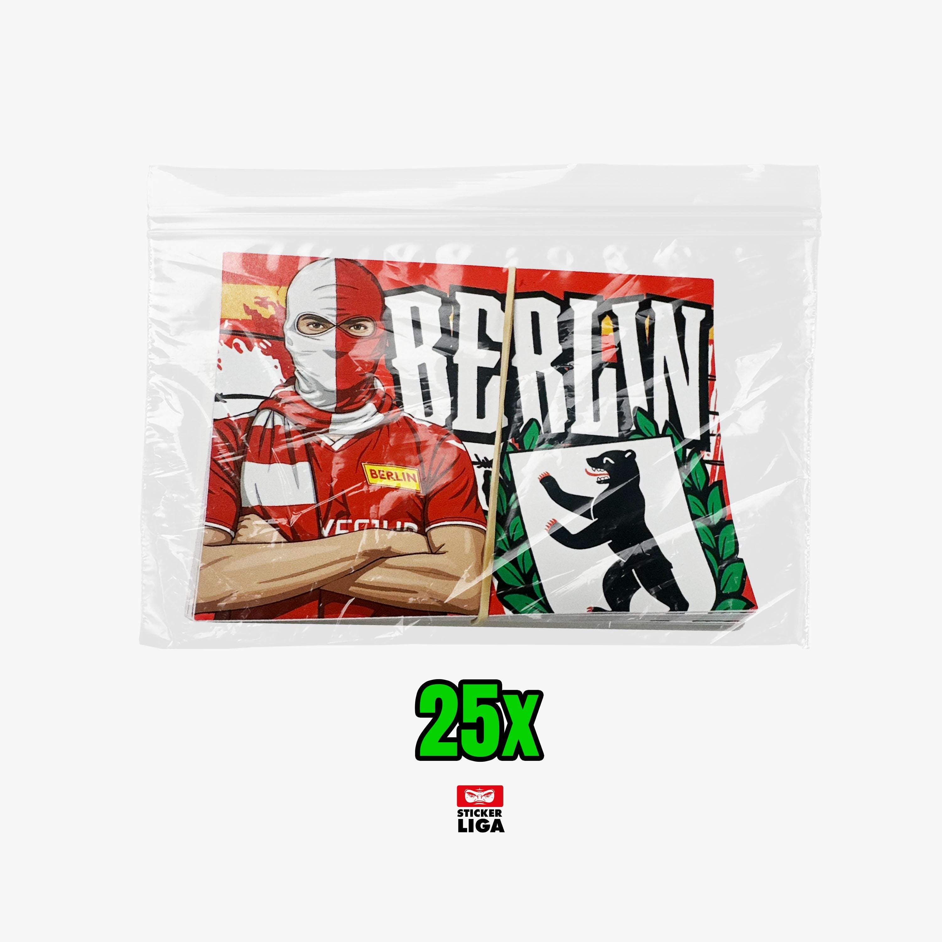 Berlin Aufklber | Sticker 25X | Fußball Fanartikel | Pvc | Wetterfest | Ultras | Fan