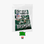 Bremen 1899 Aufkleber | Sticker 25X | Fußball Fanartikel | Pvc | Wetterfest | Ultras | Sticker | Fans