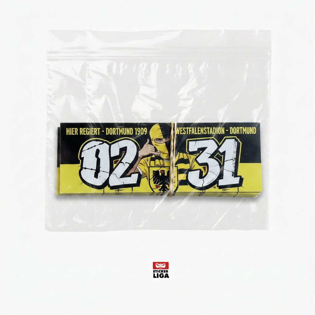 Dortmund Aufkleber | Sticker 25X Überklebt hier regiert Dortmund, Stadion, 1909 | Fußball Fanartikel| Pvc | Wetterfest (Kopie)