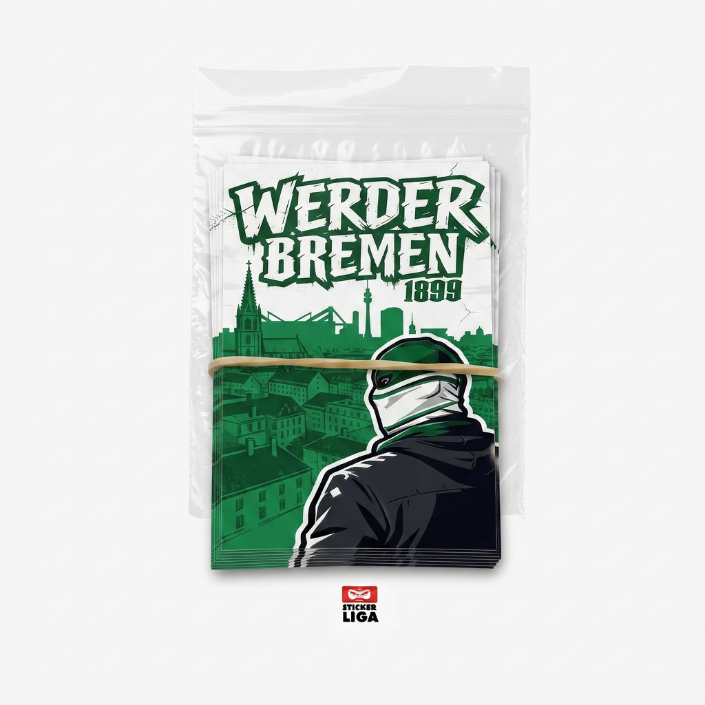 Bremen 1899 Aufkleber | Sticker 25X | Fußball Fanartikel | Pvc | Wetterfest | Ultras | Sticker | Fans