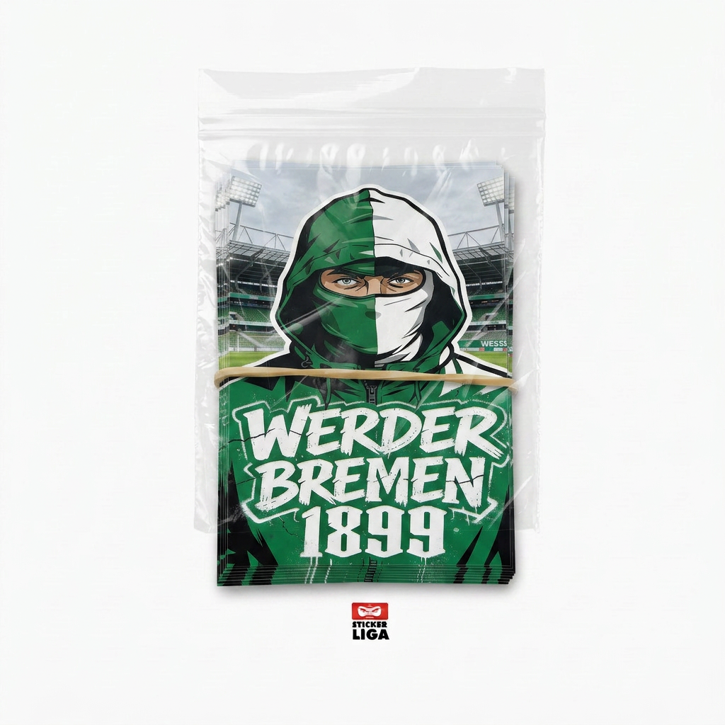 Bremen 1899 Aufkleber | Sticker 25X | Fußball Fanartikel | Pvc | Wetterfest | Ultras | Sticker | Fans