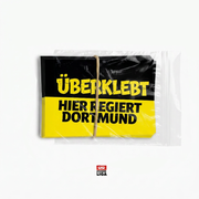 Dortmund Aufkleber | Sticker 25X Überklebt hier regiert Dortmund, Stadion, 1909 | Fußball Fanartikel| Pvc | Wetterfest