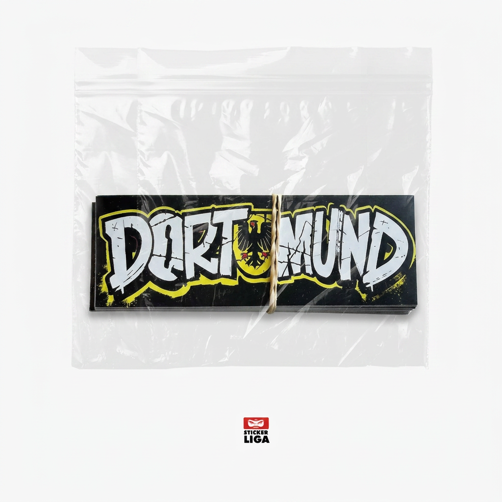 Dortmund Aufkleber | Sticker 25X Überklebt hier regiert Dortmund, Stadion, 1909 | Fußball Fanartikel| Pvc | Wetterfest