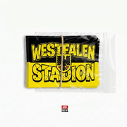 Dortmund Aufkleber | Sticker 25X Westfalen Stadion, 1909 | Fußball Fanartikel| Pvc | Wetterfest