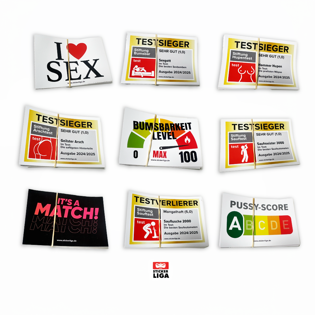 Malle Sticker Mix 100 Stück | Ballermann Aufkleber | Sauf Stickers