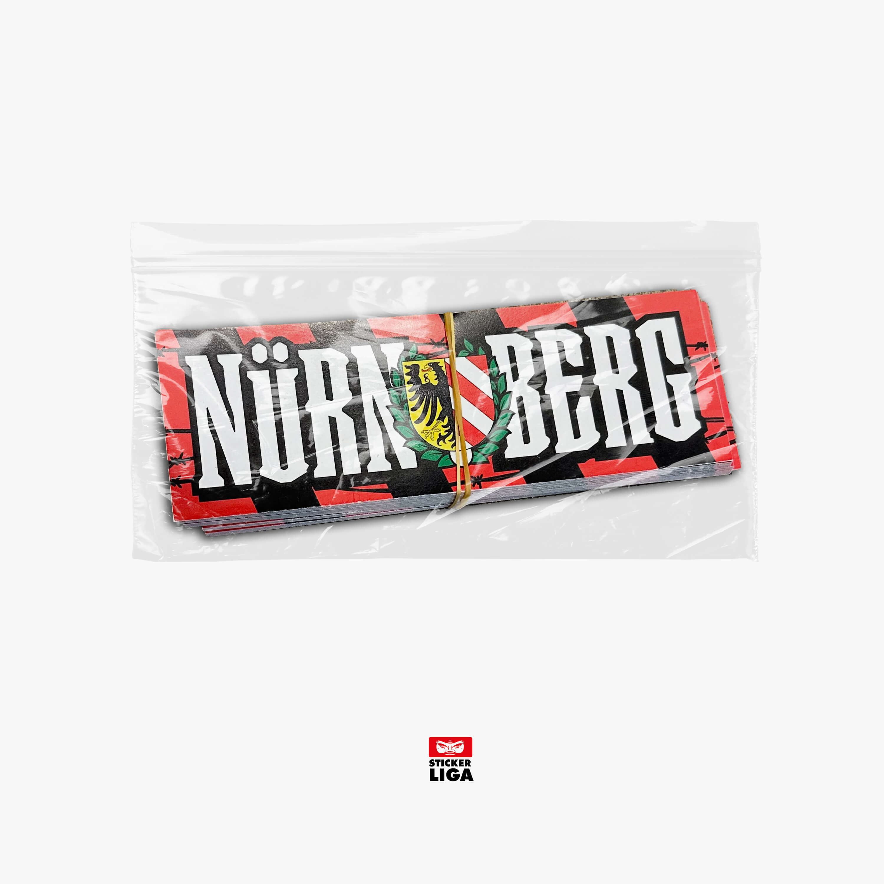 Nürnberg Aufkleber / Sticker 25x Nordkurve, 1900 / Fußball Fanartikel / PVC / Wetterfest