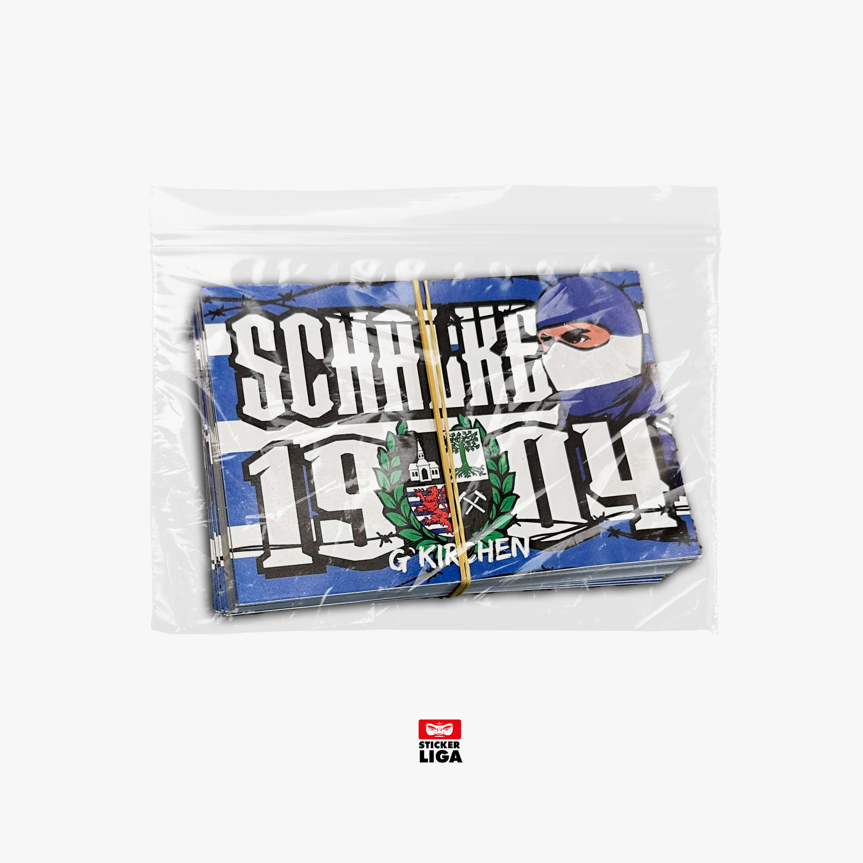 Schalke 1904 Aufkleber / Sticker 25x Nordkurve, 1904 / Fußball Fanartikel / PVC / Wetterfest